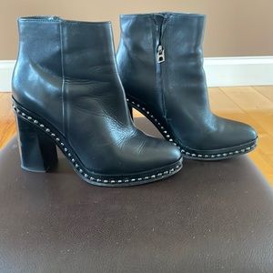 Coach Black leather ankle boot